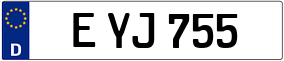 Trailer License Plate
